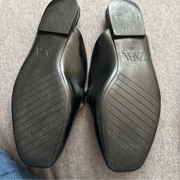 ZARA MULE BUCKLE LOAFERS SIZE 36 (6) - Picture 6 of 6